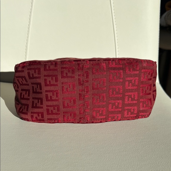 Vintage Fendi Red Zucchino Mini Pochette by Karl Lagerfield - Picture 4 of 9